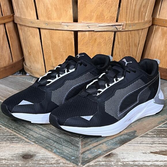 Puma Minima Black Silver White Lifestyle Sneakers Running Shoes Womens Size 8 - Picture 3 of 11